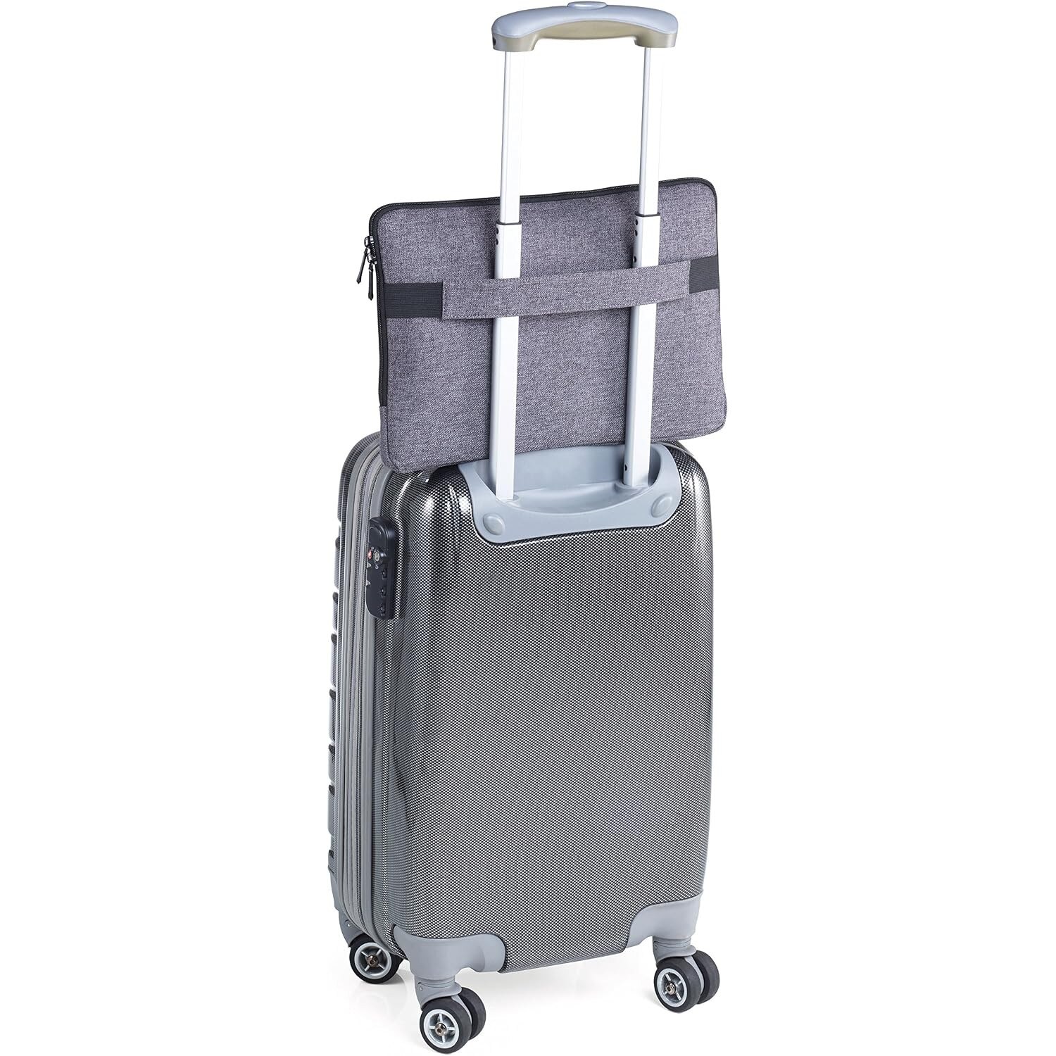 Geanta Portofoliu TROIKA MON CARRY IPC70/GY, 13", Poliester, Antracit/Negru