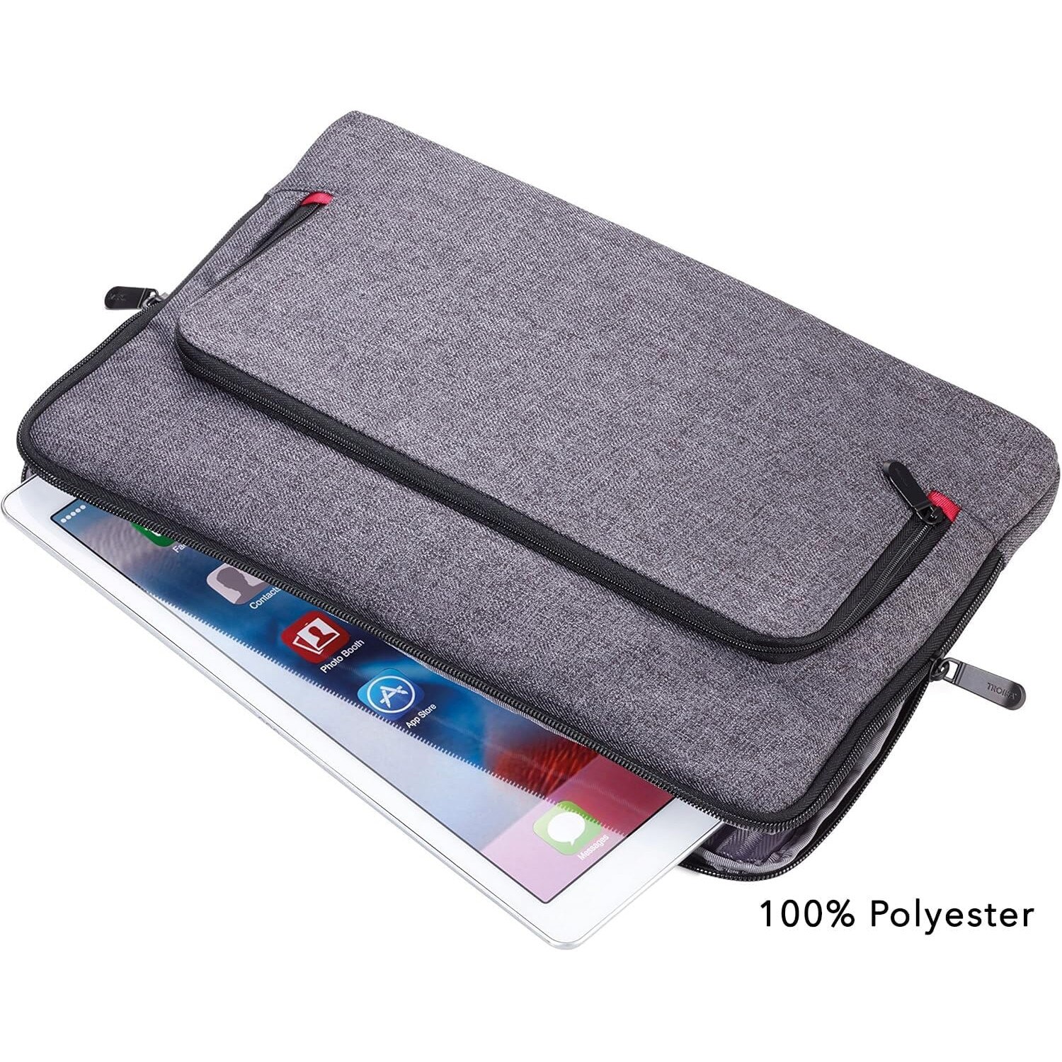 Geanta Portofoliu TROIKA MON CARRY IPC70/GY, 13", Poliester, Antracit/Negru