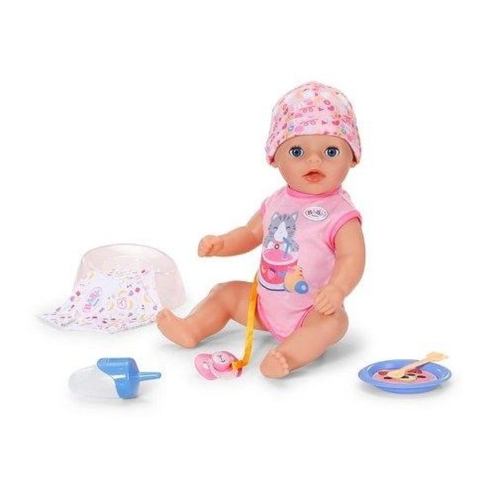 Papusa Baby Born Zapf Lena 36 cm, cu accesorii, multicolor, 799562