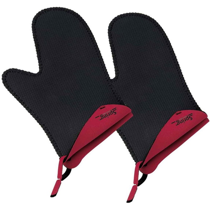 Konyhai kesztyű Spring Grips 2094055602, Rövid, Piros, 1 Pár