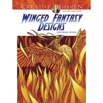 Creative Haven Winged Fantasy Designs Coloring Book, Aaron Pocock (Author) Creative Haven Winged Fantasy Designs Coloring Book, Aaron Pocock (Author)