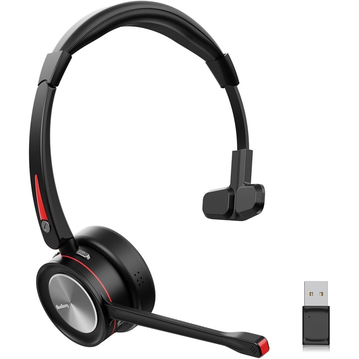 Моно безжични Bluetooth слушалки с микрофон и шумопотискане