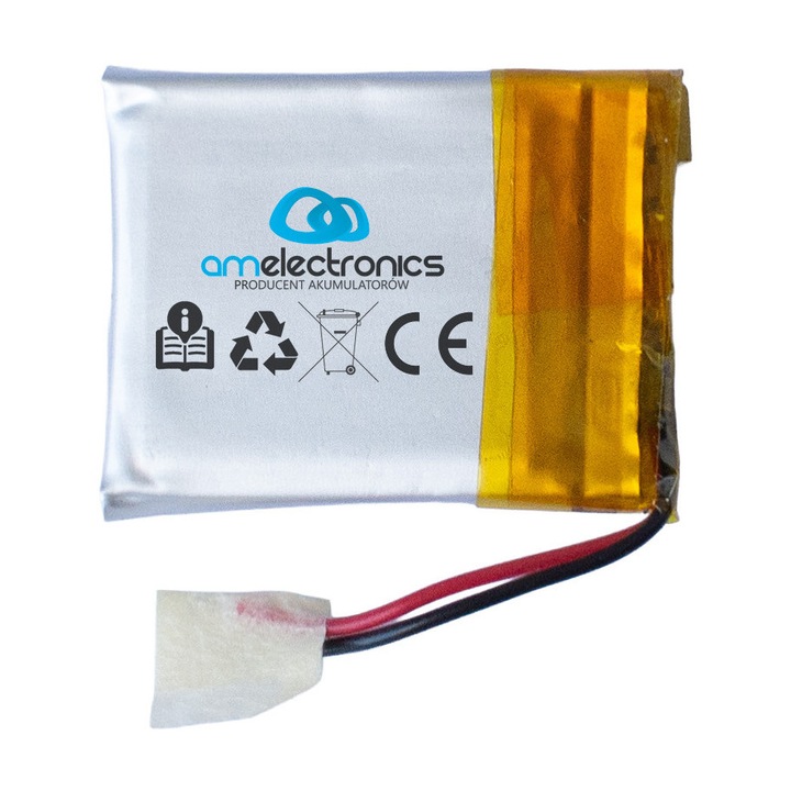 Baterie LiPo AM Electronics 302025 (4463), 3,7 V, 120 mAh, argintiu, 3 × 20 × 25 mm