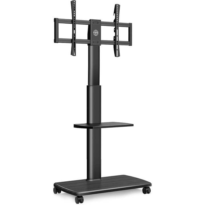 FITUEYES TT206505GB TV állvány kerekekkel, forgatható, állítható magasságú