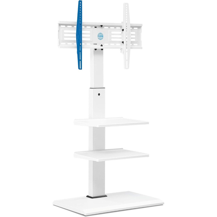 FITUEYES S Széria TV állvány, Fehér, 32-65 hüvelyk, 40 kg, 3 polc, Állítható