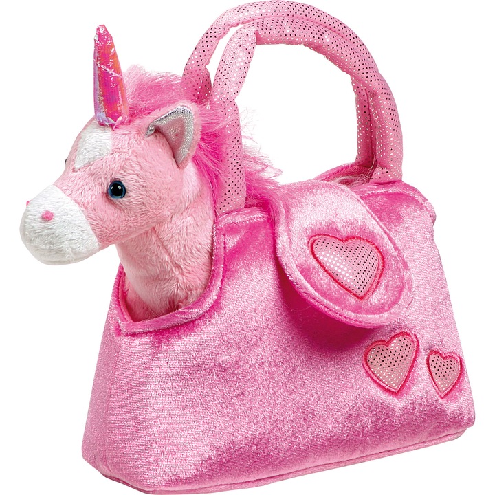 Плюшена играчка LEGLER Плюшен еднорог FINA в чанта