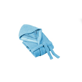 Halat de baie Venice Dilios, 100% bumbac, 350 GSM, marime S/M, bleu Halat de baie Venice Dilios, 100% bumbac, 350 GSM, marime S/M, bleu