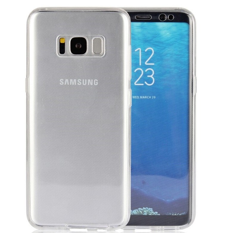 Capac de protectie Full TPU 360° (fata + spate) pentru Samsung Galaxy S8, transparent