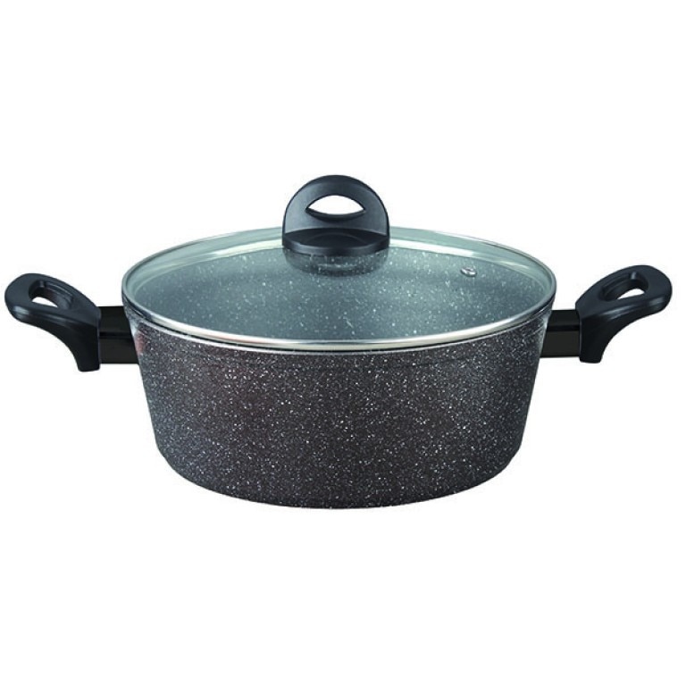 Oala Luigi Ferrero Como FR-5128M, 28 cm, Negru