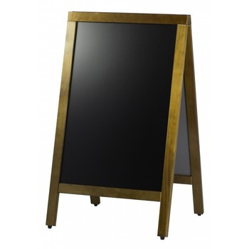 Tabla afisaj stradal pentru restaurante/cafenele, 2 fete, Hendi, rama lemn, 70x120 cm Tabla afisaj stradal pentru restaurante/cafenele, 2 fete, Hendi, rama lemn, 70x120 cm