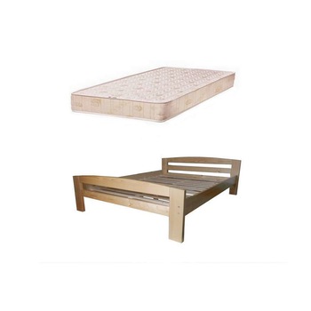 Pat complet Serena, lemn brad, 2 persoana ,140x200 cm Lac natur Pat complet Serena, lemn brad, 2 persoana ,140x200 cm Lac natur