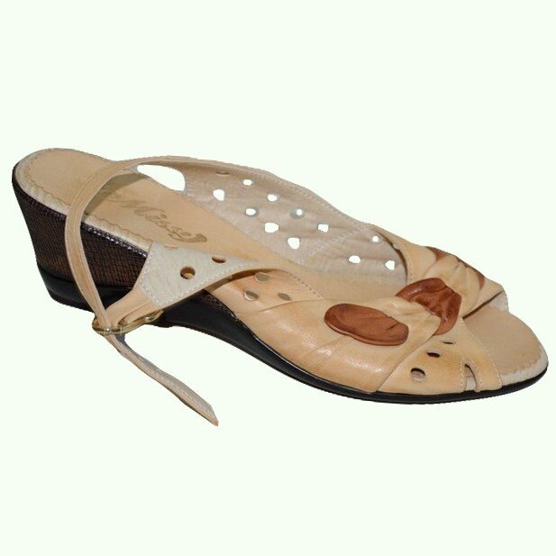 Sandale confortabile cu aspect impletit, D&J Exclusive, Maro/Bej, 39