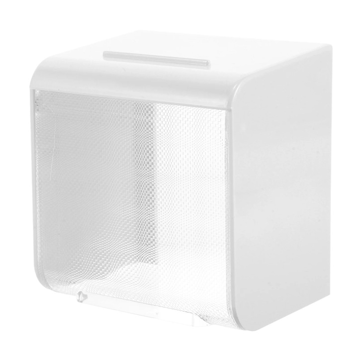 Cutie de protectie pentru priza 86 YANYXR BCS2924537, rezistenta la apa si la stropi, montaj aparent/incastrat, alb, 9.5 x 9 x 7 cm