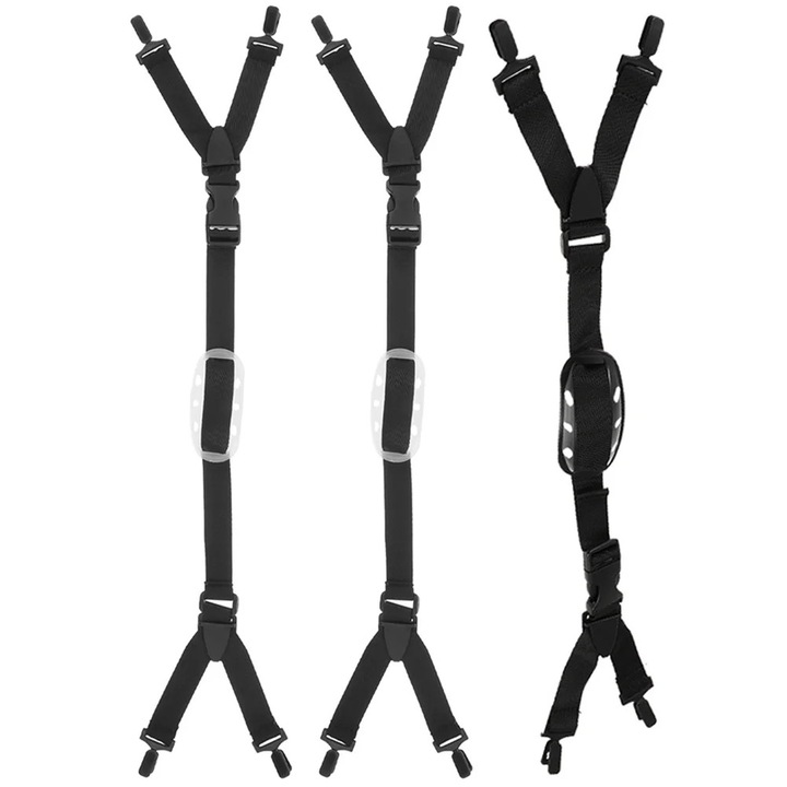 YANYXR BCS2925796 univerzális Barbie sisakszíj, állítható poliészterből, fekete, 3 darabos szett