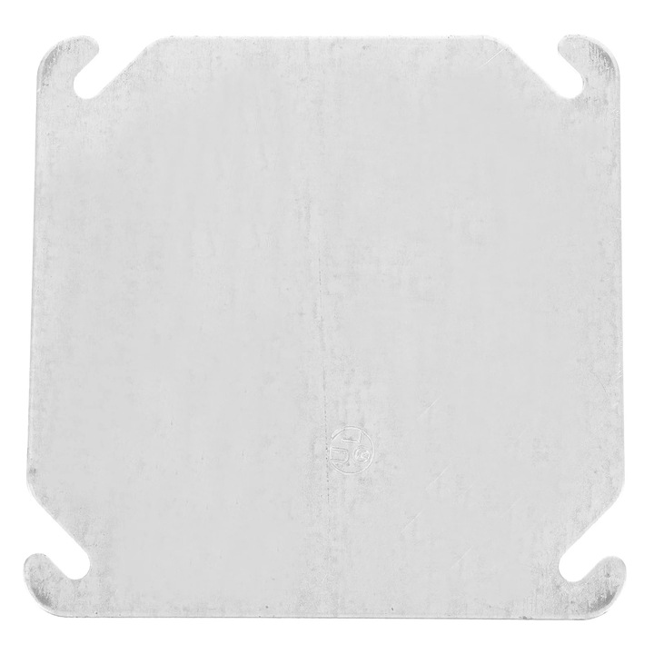 Placa de acoperire blank pentru priza YANYXR BCS2924637, zincata/galvanizata, argintiu, 10.3 x 10.3 x 0.2 cm