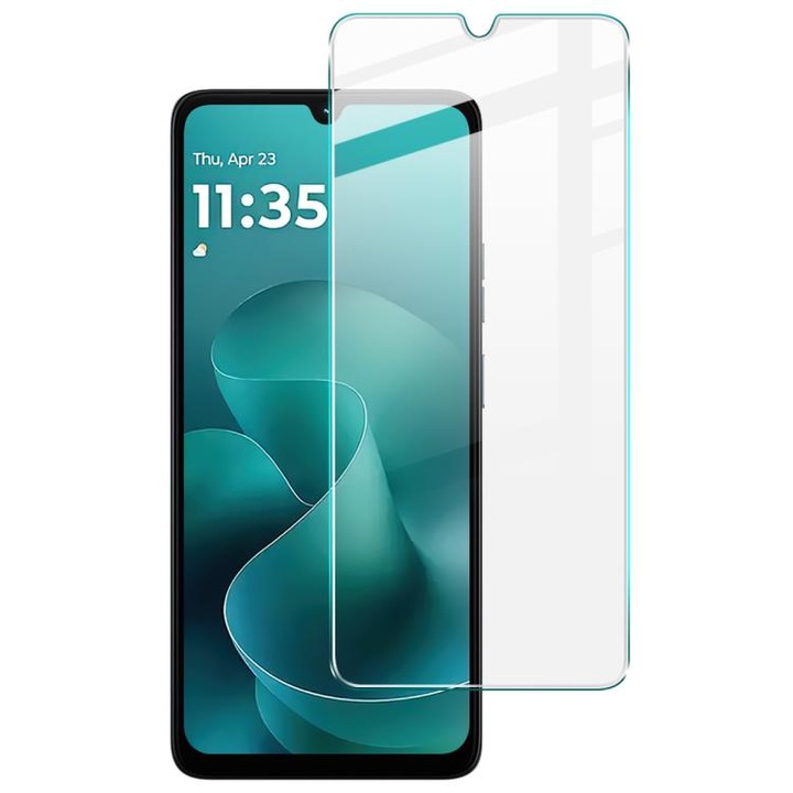Képernyővédő fólia Motorola Moto G06 4G / G06 Power 4G készülékhez, GOLD edzett biztonsági üveg, ujjlenyomat-érzékelővel kompatibilis, átlátszó