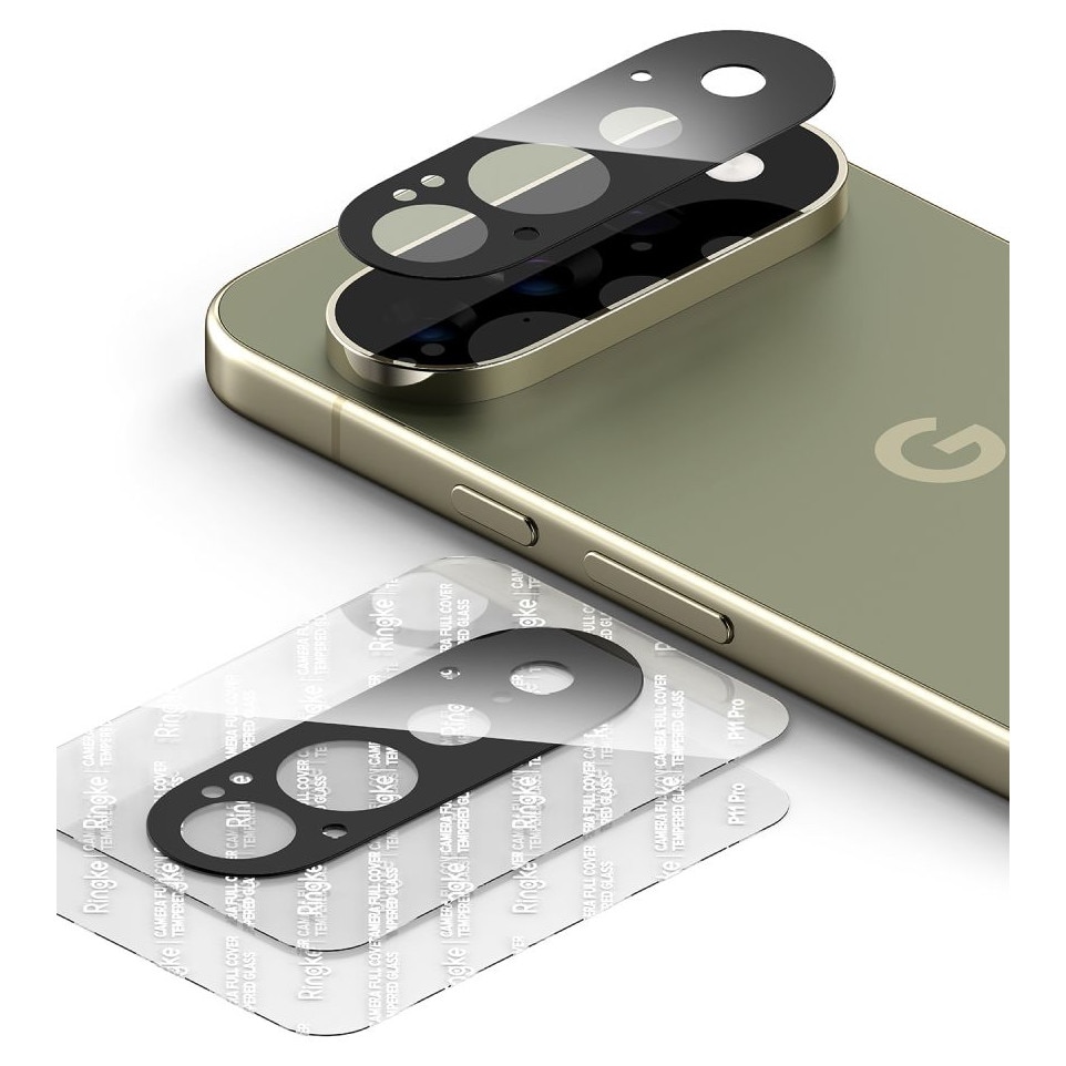 Set 2 protectii camera foto Ringke Camera Full Cover compatibile cu Google Pixel 11 Pro, Negru