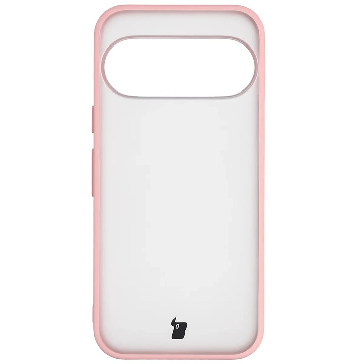 Carcasa Bizon Angelo compatibila cu Google Pixel 11 / 11 Pro / 10 / 10 Pro, Transparent / Roz
