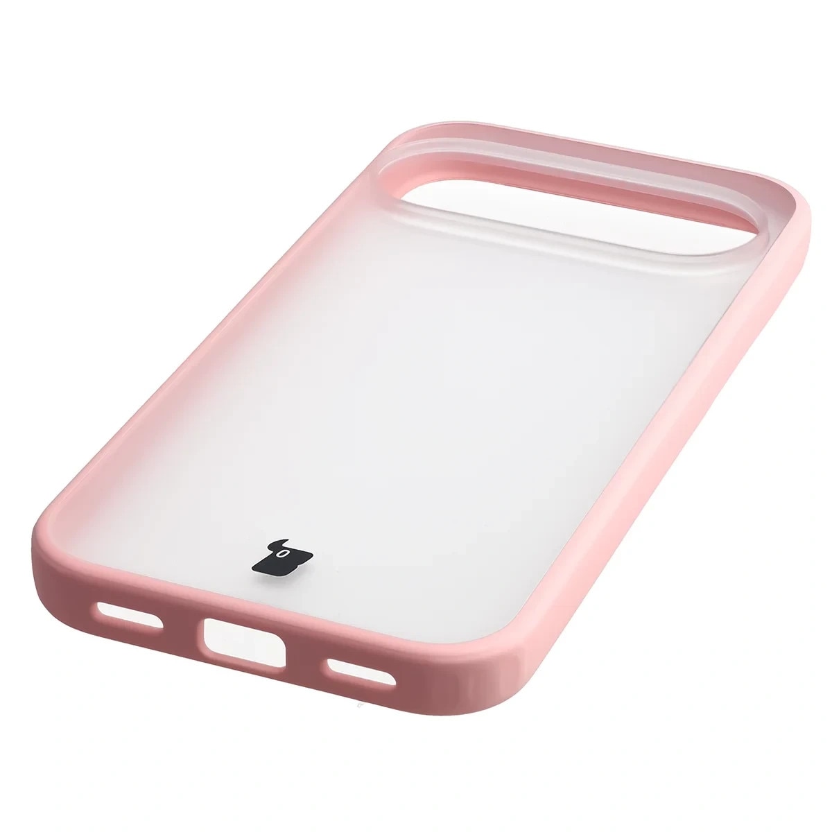 Carcasa Bizon Angelo compatibila cu Google Pixel 11 / 11 Pro / 10 / 10 Pro, Transparent / Roz