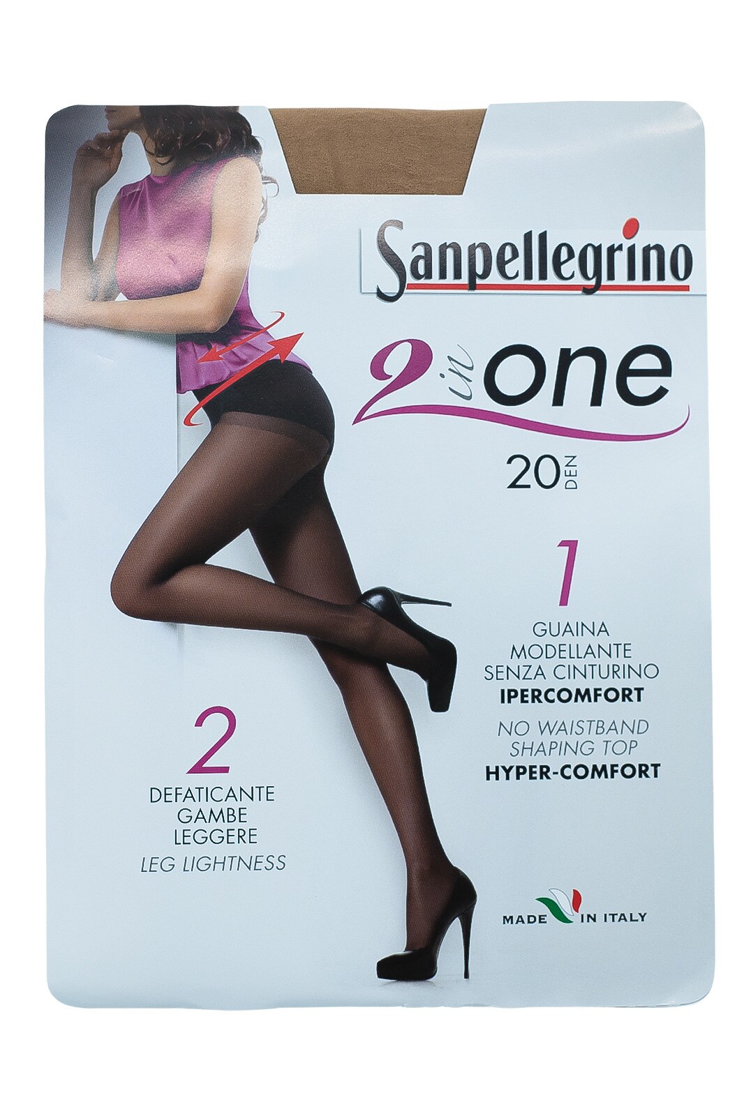 Ciorap 2 in 1 20 Den, Bej Nudo