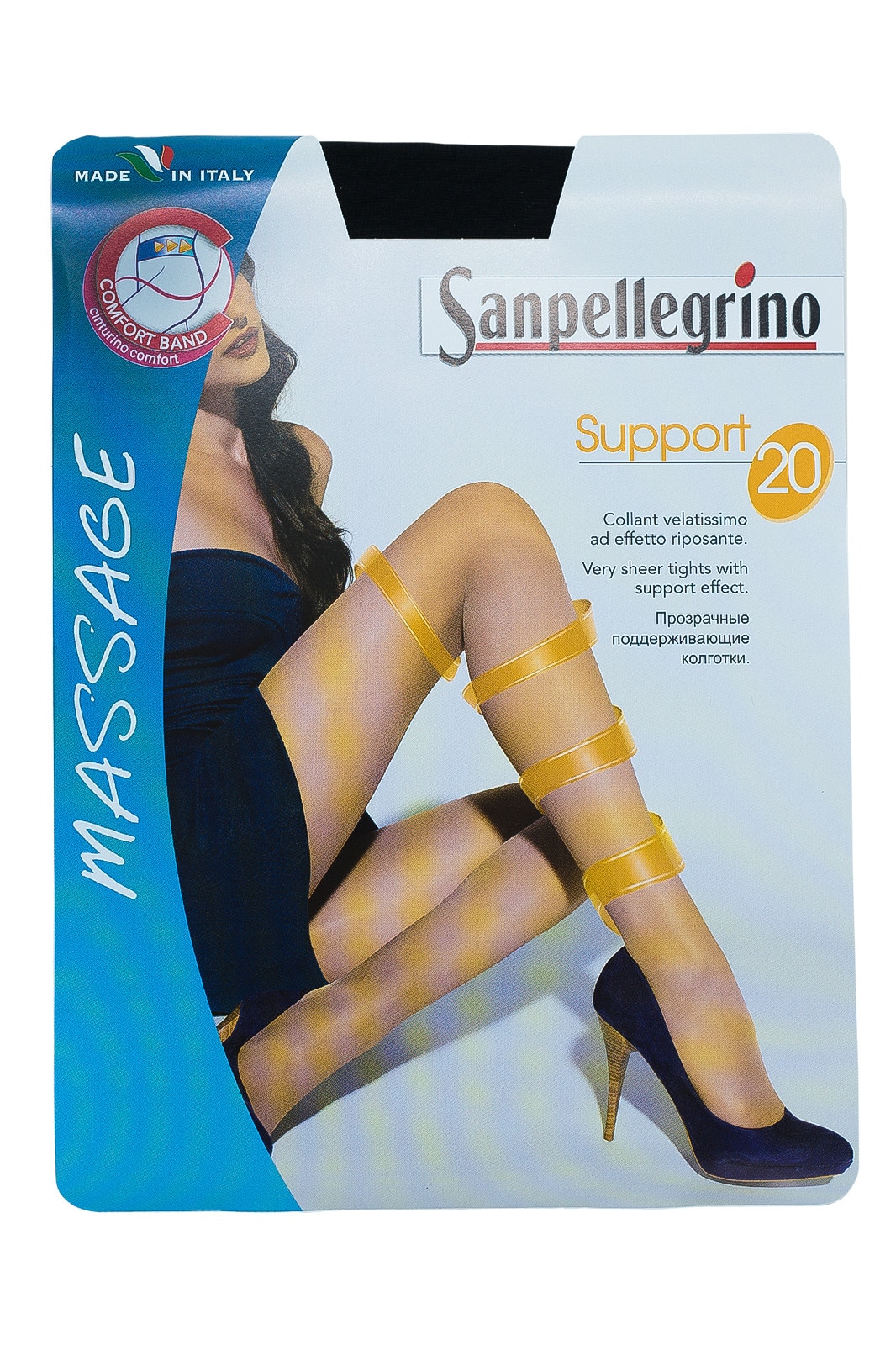 Ciorap Support 20 den Maxi, 5, Negru Nero