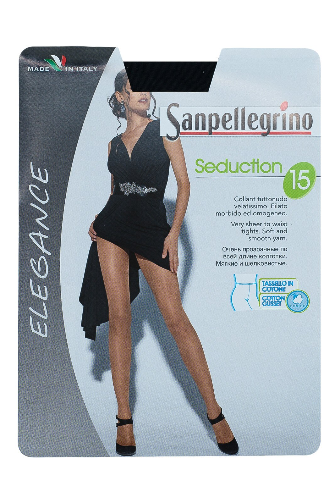 Ciorap Seduction 15 Den, Negru Nero