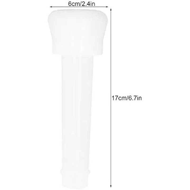 Mansoane pentru aparat de muls K0569-260810-1713-AMC, élelmiszeripari szilikonból, légmentesen záródó, fehér, 2 darabos szett