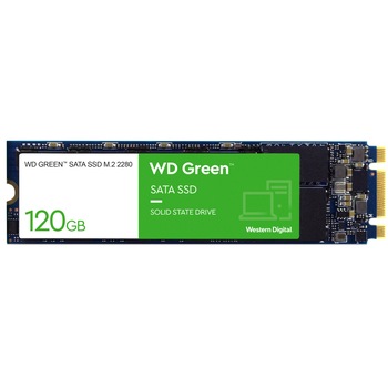 Solid-state drive (SSD) WD, 120GB, Green, SATA3, M.2 2280 Solid-state drive (SSD) WD, 120GB, Green, SATA3, M.2 2280