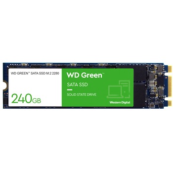 Solid-state drive (SSD) WD, 240GB, Green, SATA3, M.2 2280 Solid-state drive (SSD) WD, 240GB, Green, SATA3, M.2 2280