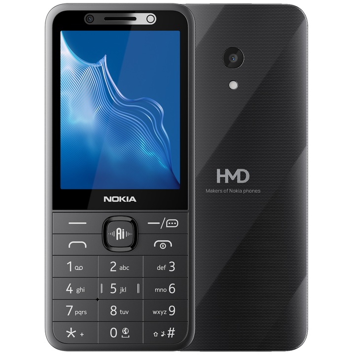 Мобилен телефон Nokia 235 4G 2nd Edition (2026), Dual Sim, Черен