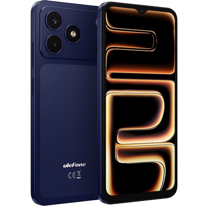 Мобилен телефон Ulefone Note 23, 4G, Dual SIM, 6.56" 90Hz, Octa-Core T7100, 32GB, GPS, Камера 8MP + 5MP, Отключване с лице, 5000mAh, Android 16 Go, Син