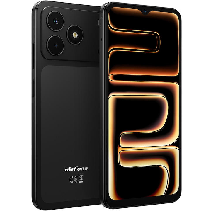 Мобилен телефон Ulefone Note 23, 4G, Dual SIM, 6.56" 90Hz, Octa-Core T7100, 32GB, GPS, Камера 8MP + 5MP, Отключване с лице, 5000mAh, Android 16 Go, Черен