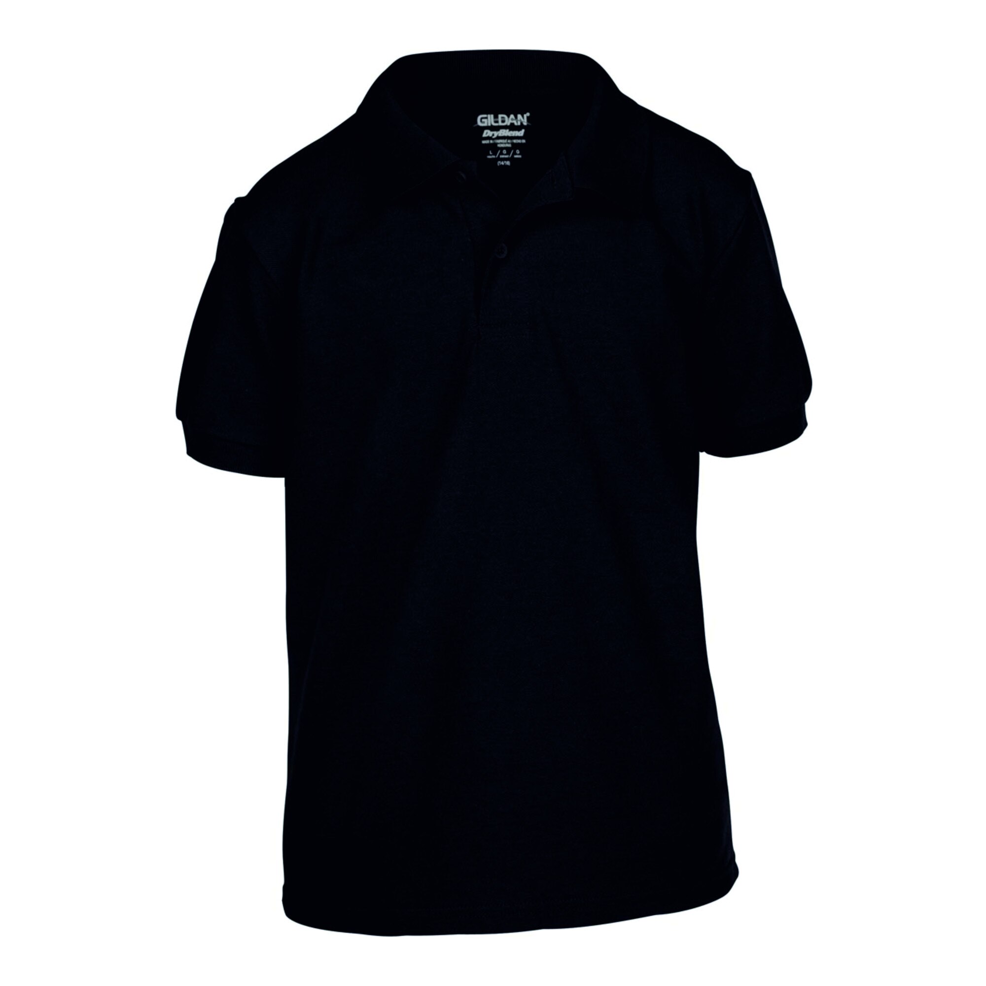 Tricou Polo Copii, Gildan, Negru