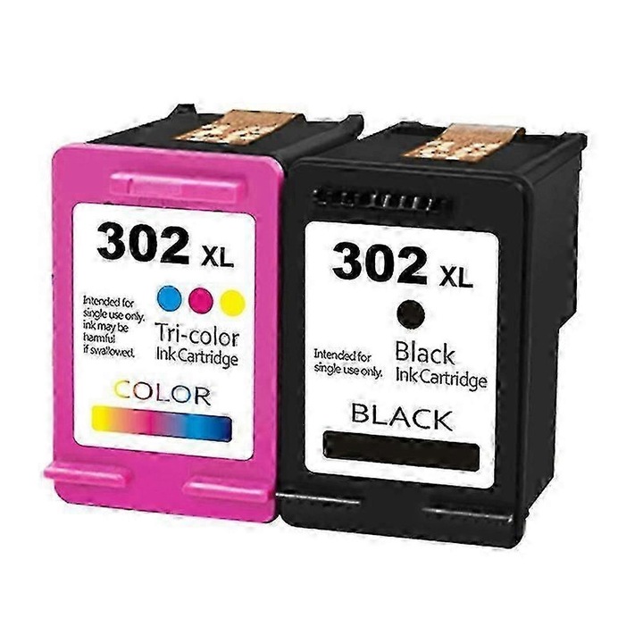 Kompatibilis tintapatron 302XL, 2 db-os szett (fekete 25 ml + háromszínű 25 ml), HP DeskJet/OfficeJet készülékekhez
