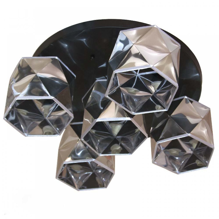 Полилей LIGHTEX, RAFAEL, 5хЕ14, сребрист, 580x200mm