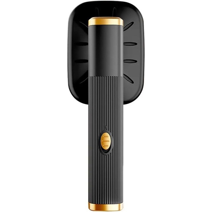 Fier de calcat cu aburi portabil K0255-0810-CDCJ45480, USB, incalzire 30 s, functie umed/uscat, 360° pentru calcare verticala, negru/auriu