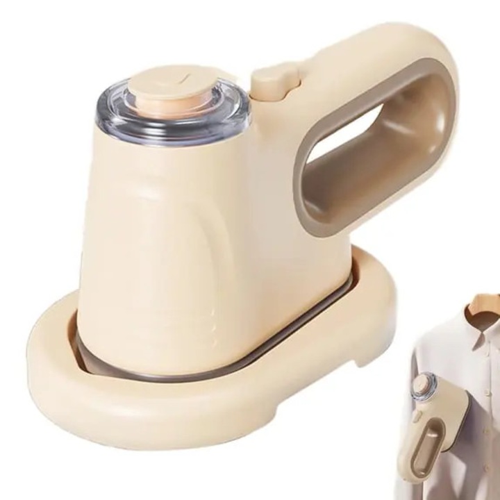 Fier de calcat cu abur portabil K0255-0810-CDCJ45876, 500 W, rezervor 50 ml, crem, incalzire rapida 30 s, oprire automata