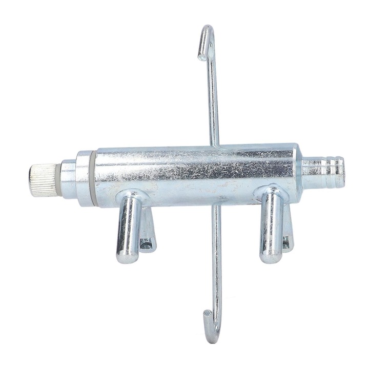 Tejgyűjtő emag-FU-K0548-26810-06643, horganyzott, 4 furat O16 mm, ezüst, 512 g