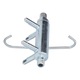Tejgyűjtő emag-FU-K0548-26810-06643, horganyzott, 4 furat O16 mm, ezüst, 512 g