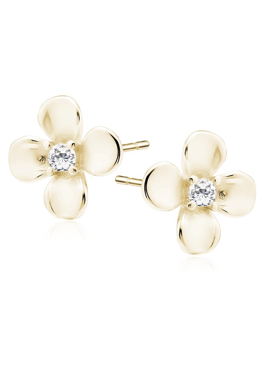 Сребърни обеци за деца - Fleur d'Or