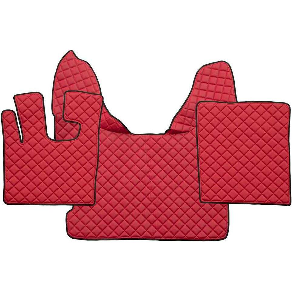 Set presuri imitatie piele Daf XF105 Automat rosu 2007-2012