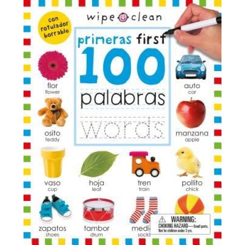 Wipe Clean: First 100 Words Bilingual, Roger Priddy (Author)
