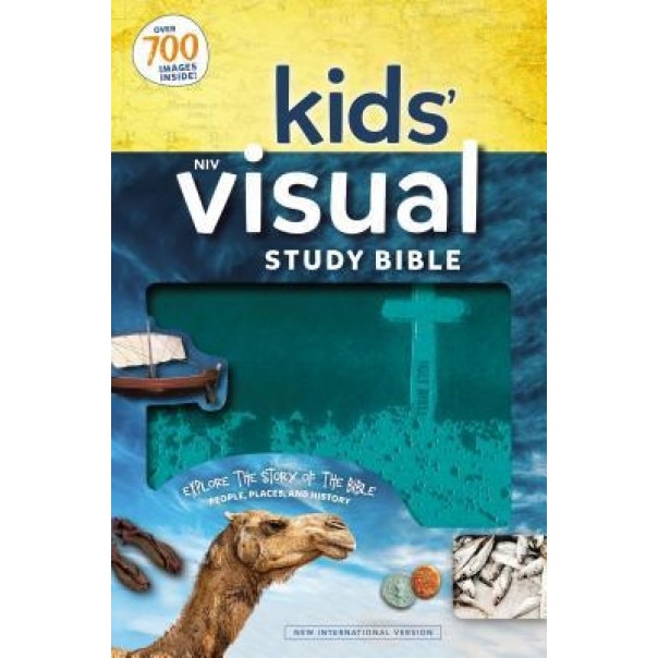 NIV Kids' Visual Study Bible, Imitation Leather, Teal, Full Color Interior: Explore the Story of the Bible---People, Places, and History, Zondervan (Author)