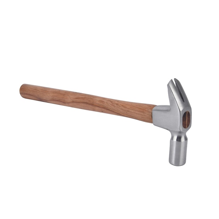 Ciocan pentru potcovit emag-FU-K0548-26810-07820, cap din otel, maner din lemn, compact, lemn natural/argintiu, 35,3 cm, 460 g