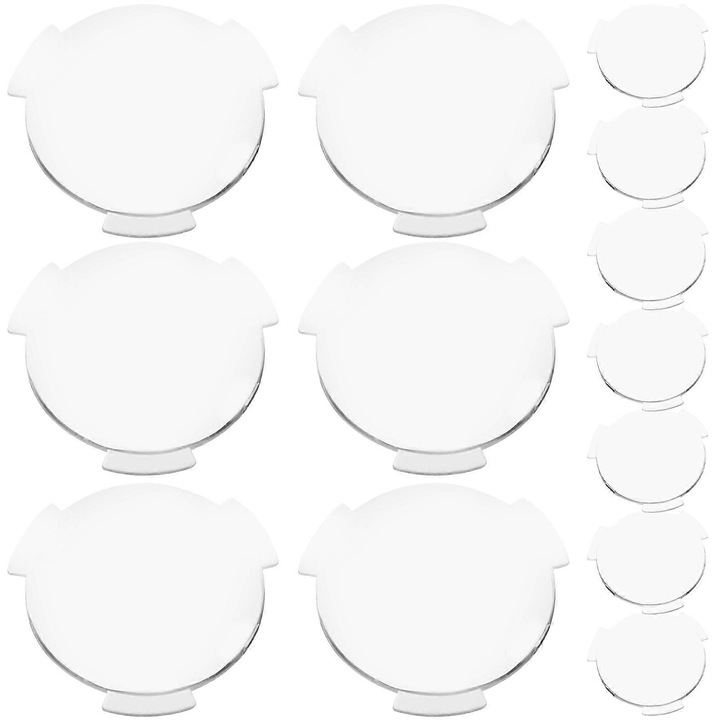 Lentile pentru ochelari VR biconvexe din policarbonat (PC), distanta focala 45 mm, diametru 2,5 cm, set 20 buc, transparent, emag-FU-K0548-26810-14061