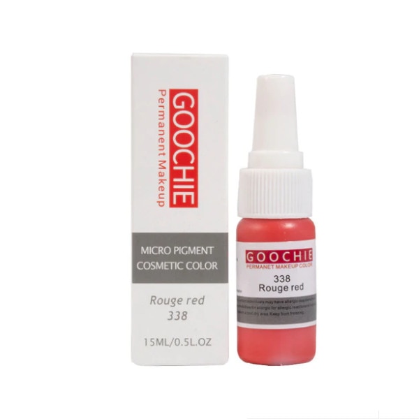 Pigment tatuaj cosmetic Goochie, 338 Rouge Red, 15ml