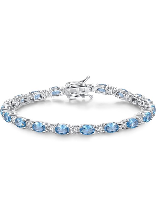 Bratara femei, Argint Sterling 925, Piatra Topaz, 19 cm