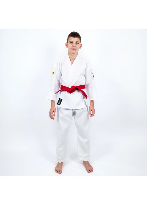 Kimono Karate Knockout Copii, Alb