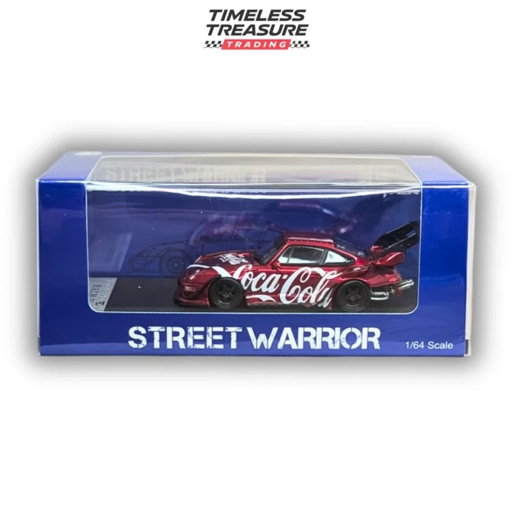 Porsche Rwb 993 Coca-Cola autómodell 1:64 Street Weapon