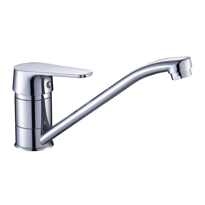 Смесител KUCHINOX Bql 060D, Кухненски, Подвижен чучур, Хромирана повърхност